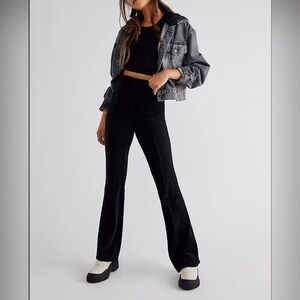 Free People Slim Pull-On Flare Pants